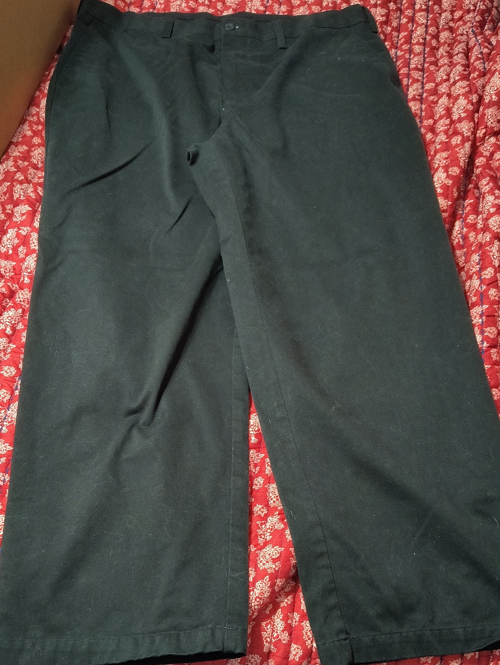 croft & barrow Like New Black Straight-Leg Dress Pants. 38x30